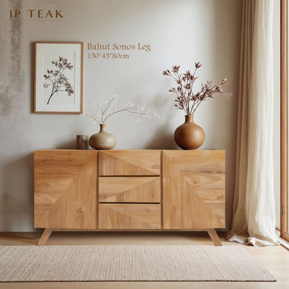 bahut leg sonos 3 drawers 150*45*80cm